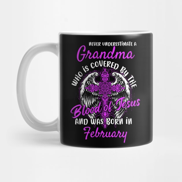 Christian Grandma who was Born in February Birthday Faith Gift by ArtedPool